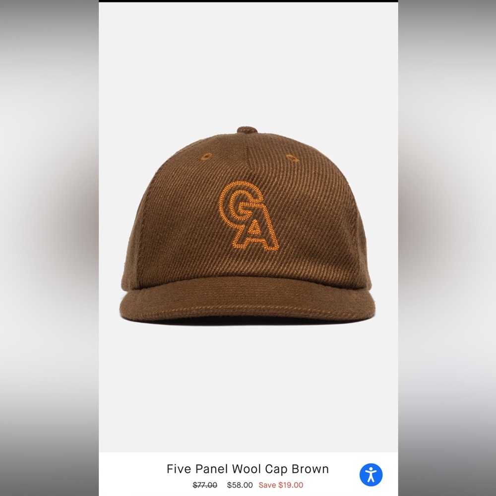General Admission brown baseball hat